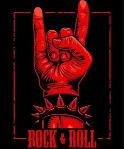 Rock And Roll Sign paint by numbers