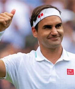 Roger Federer Sport paint by number