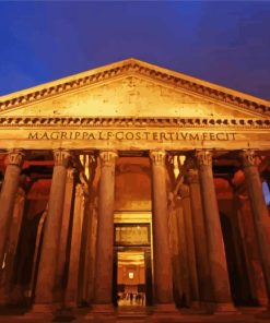 Rome Pantheon Italy paint by numbers