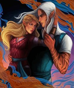 Rowan And Aelin paint by number