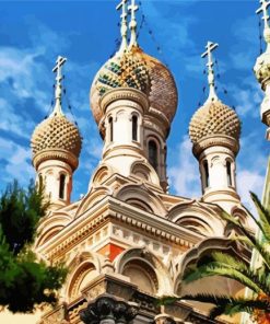 Russian Orthodox Church Sanremo paint by number