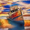 Rusty Shipwreck paint by numbers