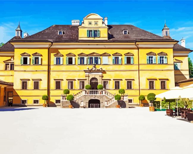 Schloss Hellbrunn Salzburg paint by number