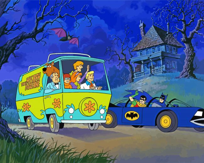 Scooby Doo Meets Batman paint by number