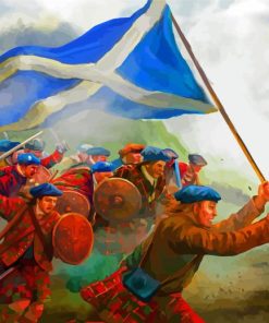 Scottish War paint by number