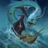 Sea Dragon paint by numbers