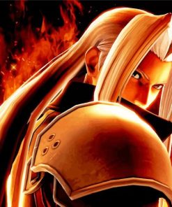 Sephiroth Final Fantasy paint by number
