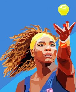 Serena Williams Pop Art paint by number