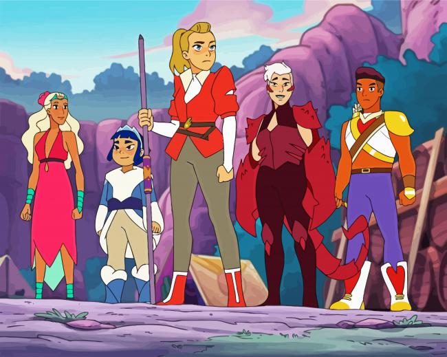She Ra And The Princesses Of Power Animation paint by number