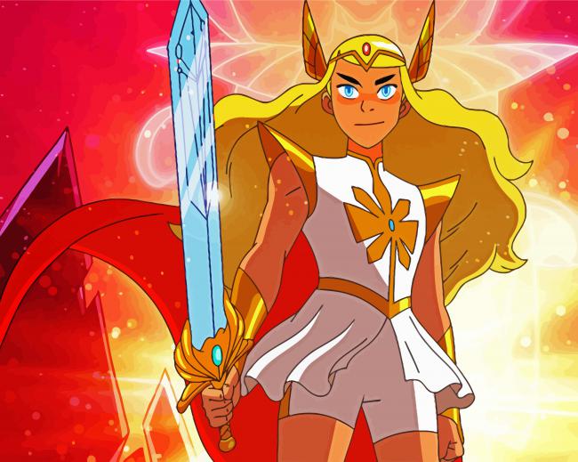 She Ra Superhero paint by number