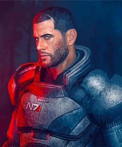 Shepard Mass Effect paint by number