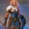 Shield Maiden Girl Art paint by numbers