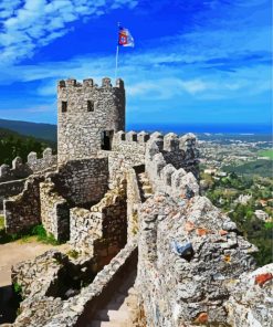 Sintra Castelo Dos Mouros paint by number