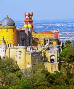 Sintra Park And National Palace Of Pena paint by number