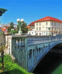 Slovenia Dragon Bridge paint by number