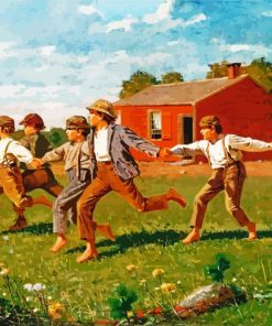 Snap The Whip Winslow Homer paint by numbers