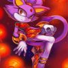 Sonic The Hedgehog Blaze The Cat paint by numbers