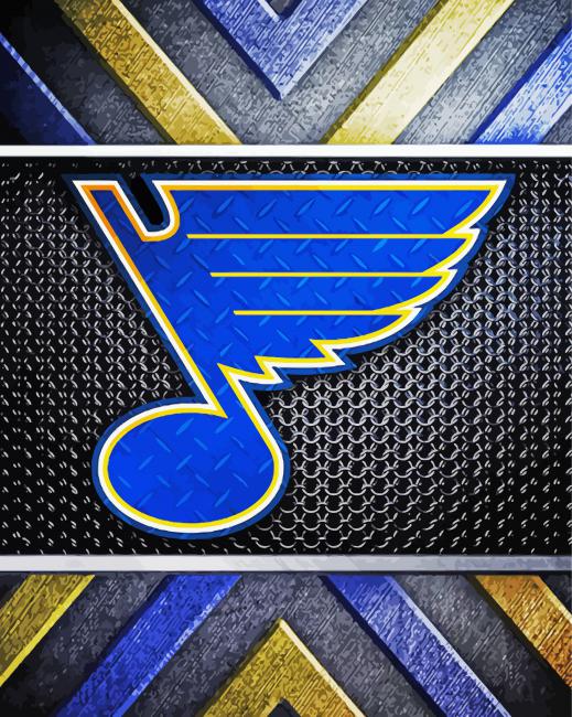St Louis Blues Hockey Club paint by numbers