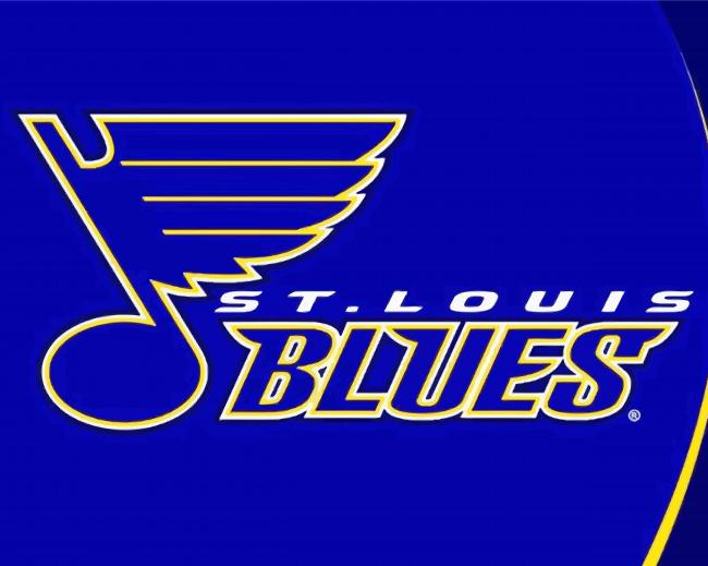 St Louis Blues Logo paint by numbers