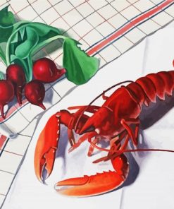 Still Life With Lobster And Radishes paint by numbers