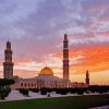 Sultan Qaboos Grand Mosque Sunset paint by numbers