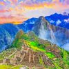Sunset At Machu Picchu paint by number