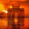 Sunset At Mumbai Gateway Of India paint by number
