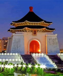 Taiwan National Chiang Kai shek Memorial Hall paint by numbers