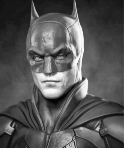 The Batman Monochrome paint by numbers