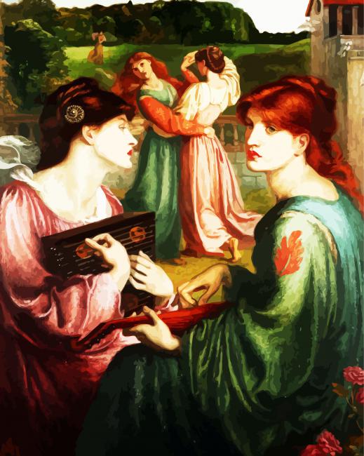 The Bower Meadow Rossetti paint by number