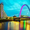 The Clyde Arc Glasgow United Kingdom paint by numbers