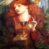 The Damsel Of The Sanct Grael Or Holy Grail By Rossetti paint by number