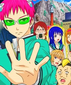 The Disastrous Life Of Saiki K Characters paint by number
