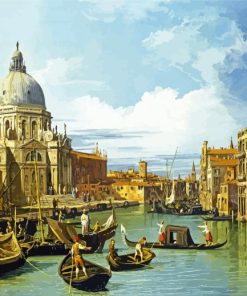 The Entrance to The Grand Canal Venice paint by numbers