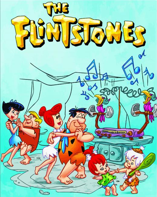 The Flintstones Animated Sitcom paint by numbers