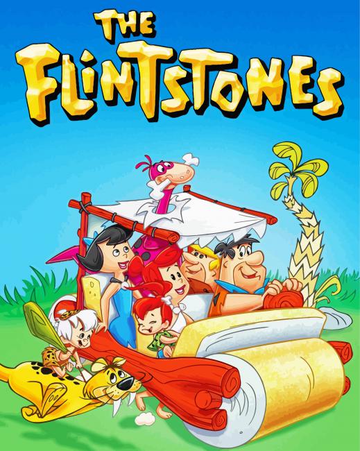 TThe Flintstones Animation paint by numbers