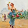 The Flowers Seller paint by numbers