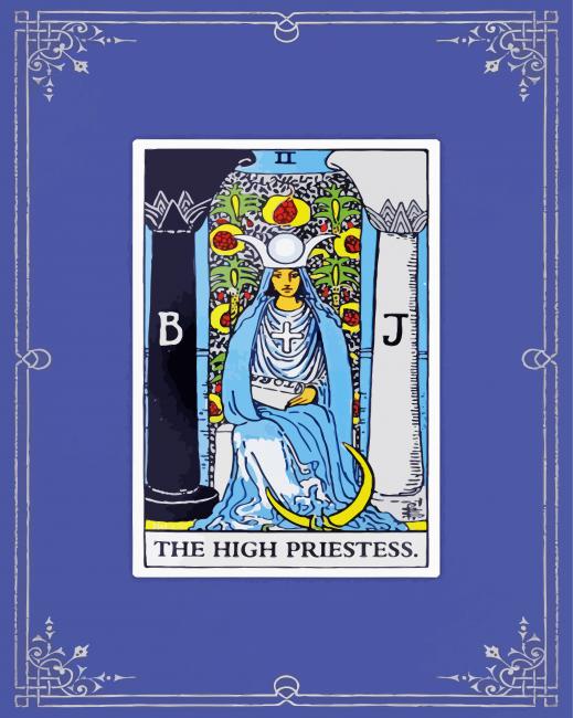The High Priestess Art paint by numbers