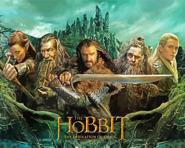 The Hobbit Fantasy Film paint by number