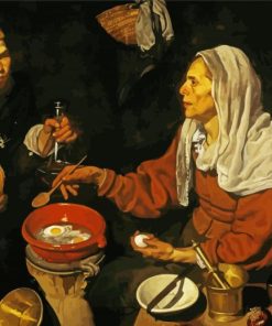 Diego Velazquez Women Cooking eggs paint by numbers