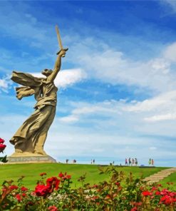 The Motherland Calls Russia paint by number