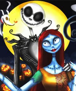 The Nightmare Before Christmas paint by number