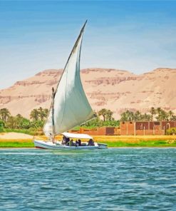The Nile River Egypt paint by number