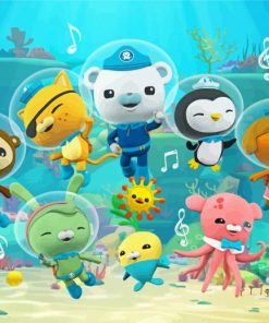 The Octonauts Cartoon paint by numbers