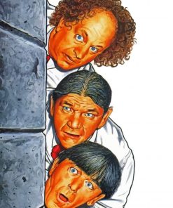 The Three Stooges paint by number