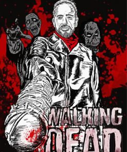 The Walking Dead Negan Smith paint by number