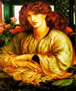 The Women S Window By Rossetti paint by number