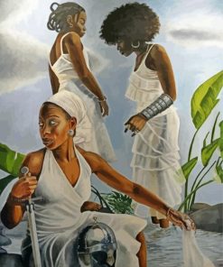 Three Black Women paint by number