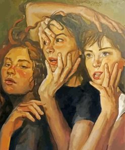 Three Weird Women paint by number