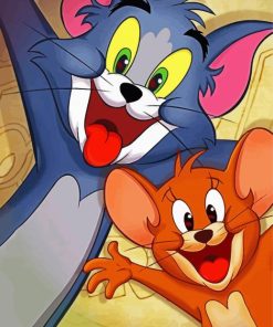 Tom And Jerry Cartoon paint by number